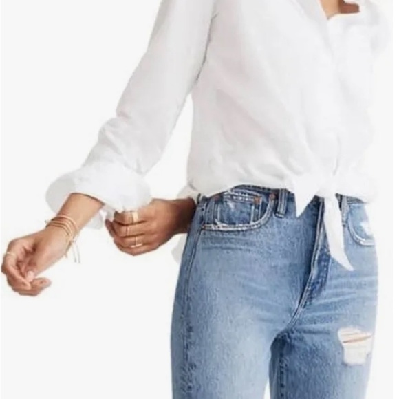 Madewell cropped blouse - Picture 3 of 3